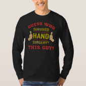 Funny Hand Surgery T-shirt (Voorkant)