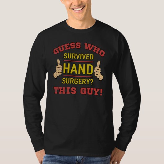 Funny Hand Surgery T-shirt (Voorkant)