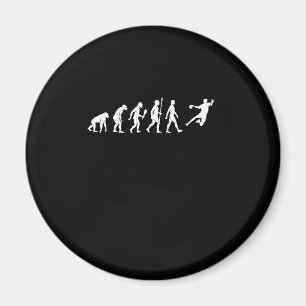 Funny Handball Evolution Handball Player Gift Idee Magneet