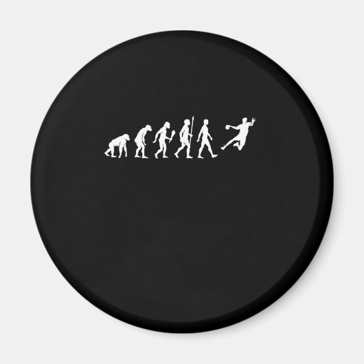 Funny Handball Evolution Handball Player Gift Idee Magneet (Voorkant)