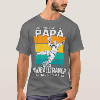 Funny  handbalspeler retro handbal coach t-shirt