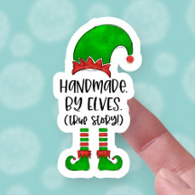 Funny Handgemaakt door Elves Cute Kerstbusiness