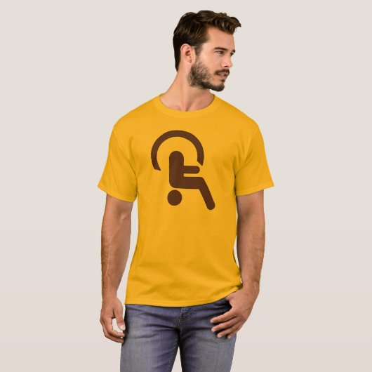 Funny Handicap ondersteboven Handicap Shirt (Voorkant volledig)