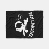 Funny Handicapped Sarcastic Wheelchair Fleece Deken (Voorkant (Horizontaal))