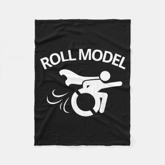 Funny Handicapped Sarcastic Wheelchair Fleece Deken (Voorkant)
