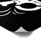 Funny Handicapped Sarcastic Wheelchair  Poster (Hoek)