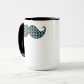 Funny Handlebar Mustache Mustache Stache Mok (Voorkant links)