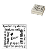 Funny Handmade Kaart Stamp (Hoe hard ik werkte) Rubberstempel (Gestempeld)