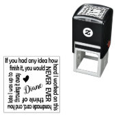Funny Handmade Kaart Stamp (Hoe hard ik werkte) Zelfinktende Stempel (In situ)