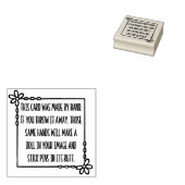 Funny Handmade Kaart Stamp (Make Doll In Afbeeldin Rubberstempel (Gestempeld)
