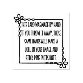 Funny Handmade Kaart Stamp (Make Doll In Afbeeldin Rubberstempel (Afrduk)
