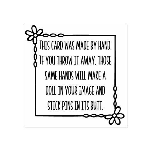 Funny Handmade Kaart Stamp (Make Doll In Afbeeldin Rubberstempel (Afrduk)