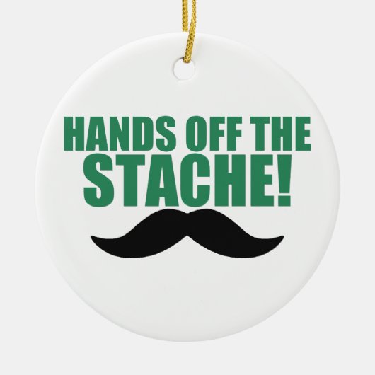 Funny Hands of the Stache - Mustache Ornament (Voorkant)