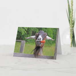 Funny Handsome Goat Vaderdag Feestdagen Kaart