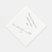 Funny Handwritten Custom Love Note Servet (Hoek)