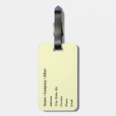 Funny Handyman Bagagelabel (Achterkant verticaal)