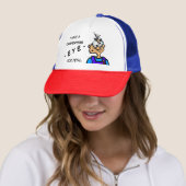 Funny Handyman Cartoon Trucker Hat Pet (In situ)