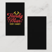 Funny Handyman Craftsman Joke Visitekaartje (Voorkant / Achterkant)