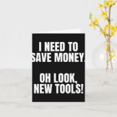 Funny Handyman Dad Humor Oh Look, New Tools Kaart (Gele Bloem)