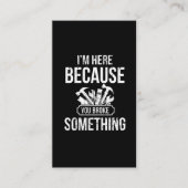 Funny Handyman Hero Craftsman Repair Humor Visitekaartje (Voorkant)