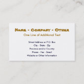 Funny Handyman Humoureuze FIXOLOGIST Visitekaartje (Achterkant)