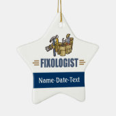 Funny Handyman Keramisch Ornament (Rechts)