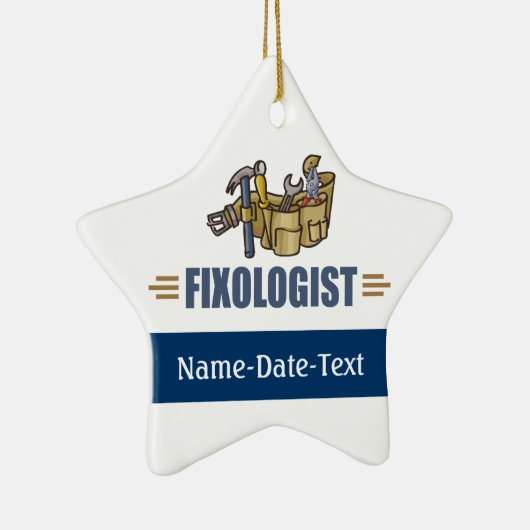 Funny Handyman Keramisch Ornament (Rechts)