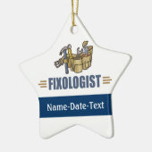 Funny Handyman Keramisch Ornament (Links)