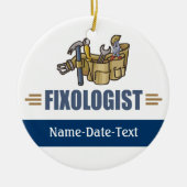 Funny Handyman Keramisch Ornament (Voorkant)