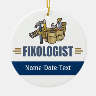 Funny Handyman Keramisch Ornament