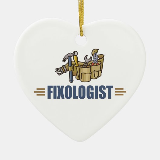 Funny Handyman Keramisch Ornament (Voorkant)