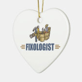 Funny Handyman Keramisch Ornament (Links)
