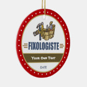 Funny Handyman Keramisch Ornament (Rechts)