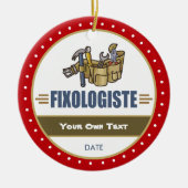 Funny Handyman Keramisch Ornament (Voorkant)