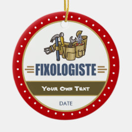 Funny Handyman Keramisch Ornament