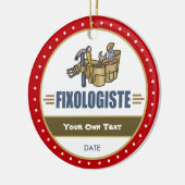 Funny Handyman Keramisch Ornament (Links)