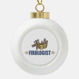 Funny Handyman Keramische Bal Ornament