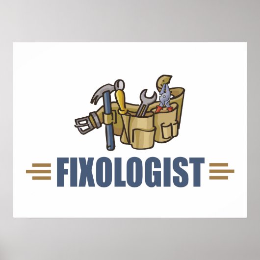 Funny Handyman Poster (Voorkant)