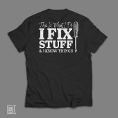 Funny Handyman T-Shirt This Is What I Do I Fix Stu