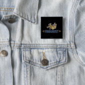 Funny Handyman Vierkante Button 5,1 Cm (In situ)