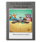 Funny Handyman's Guide Notitieboek Gift (Voorkant)