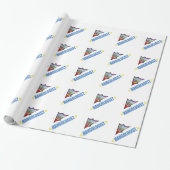 Funny Hang Gliding Cadeaupapier (Uitgerold)