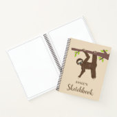 Funny Hanging Sloth Specialized Kinder Sketchbook Notitieboek (Binnen)