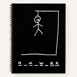 Funny Hangman Homework School Notitieboek