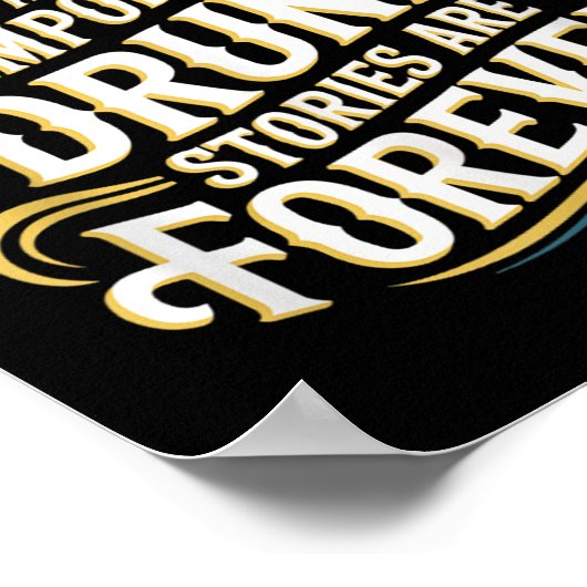 Funny Hangovers Are Temrary Drinking Humor Poster (Hoek)