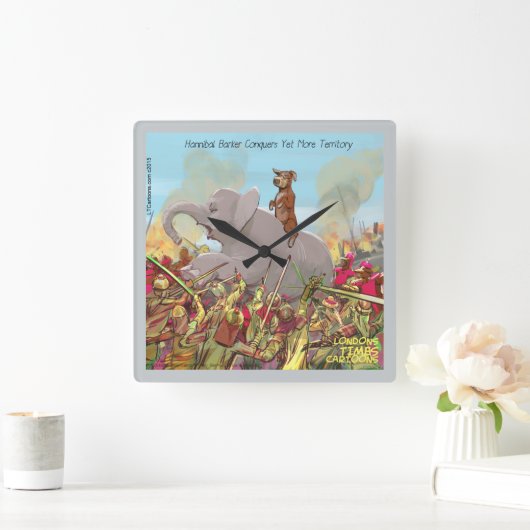 Funny Hannibal de veroveraar Wall klok (Huis)