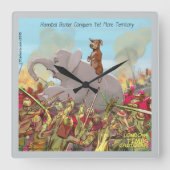 Funny Hannibal de veroveraar Wall klok (Voorkant)