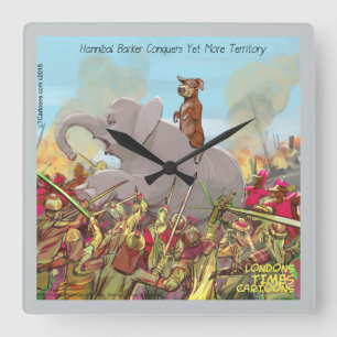 Funny Hannibal de veroveraar Wall klok