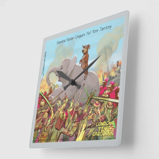 Funny Hannibal de veroveraar Wall klok (Hoek)