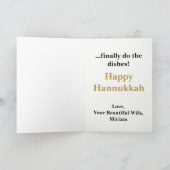 Funny Hannukkah Hanukka Chanukah Chanoeka Kaart (Binnen)